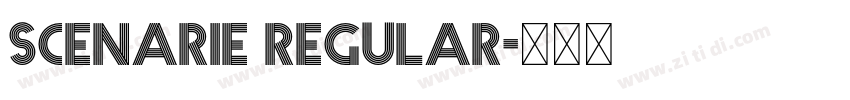 Scenarie Regular字体转换